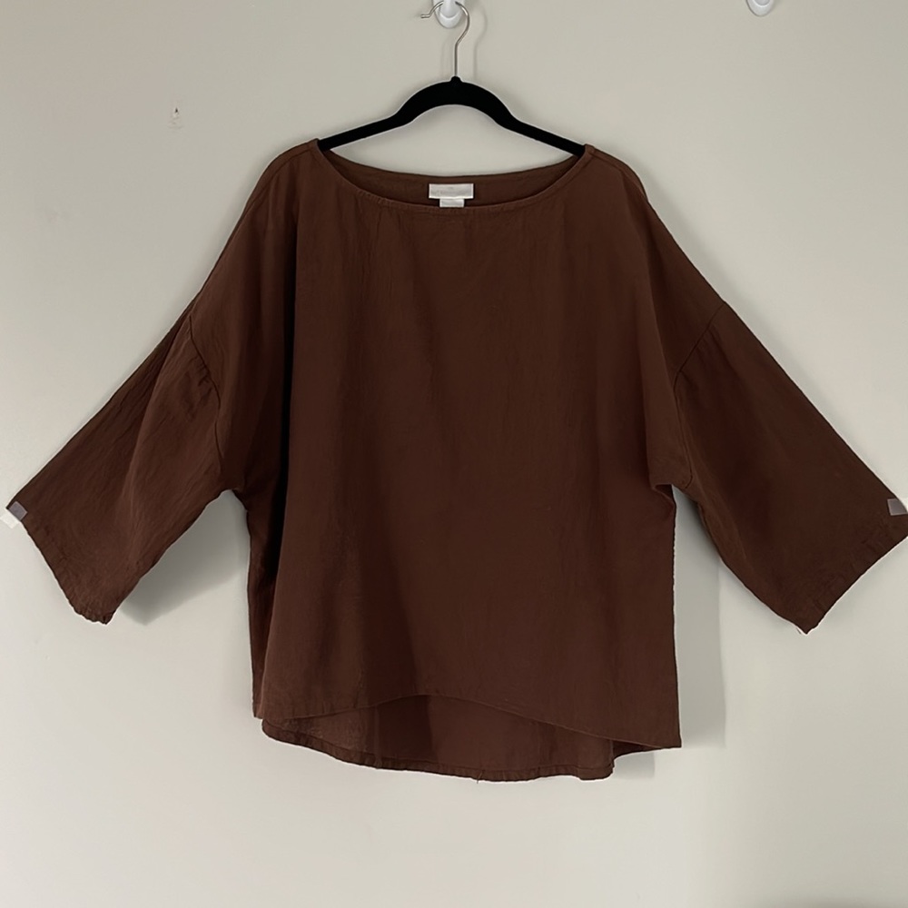 Soft Surroundings Oversized Blouse Drop Shoulder Top Sz XL - Picture 3 of 12